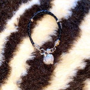 Beautiful Judith Ripka bracelet with heart charm magnetic closure on bracelet